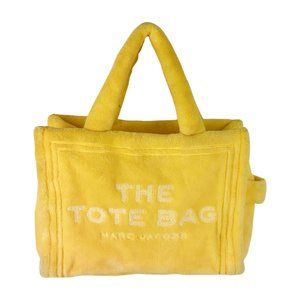 NEW Marc Jacobs The Terry Tote Yellow Soft Terry Fabric Handbag
